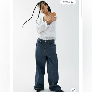 BDG Dark Blue Flare & Wide Leg Jeans